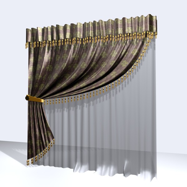 3ds max curtain 4 - CURTAIN 4 by Carrara1